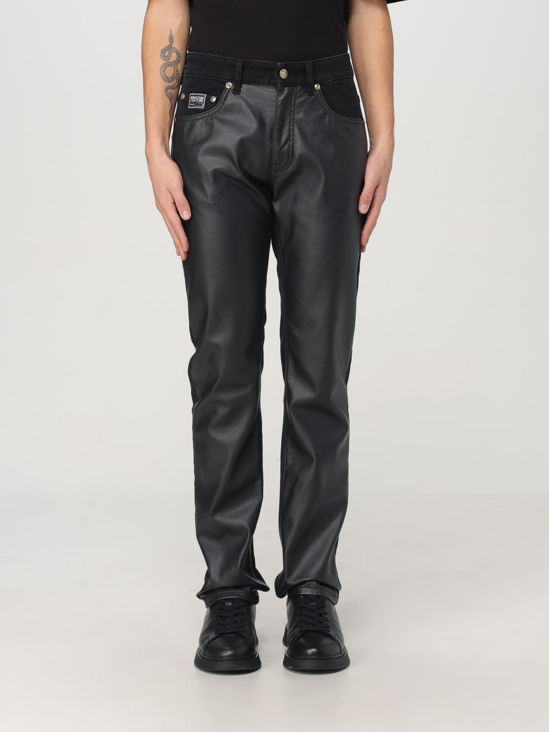 VERSACE JEANS COUTURE PANTS: Pants men Versace Jeans Couture, Black - Img 1