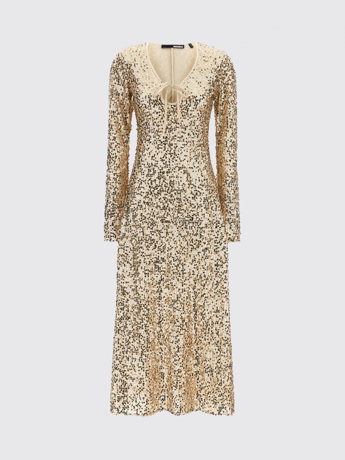 ROTATE VESTIDO: Vestido mujer Rotate, Beige - Img 1