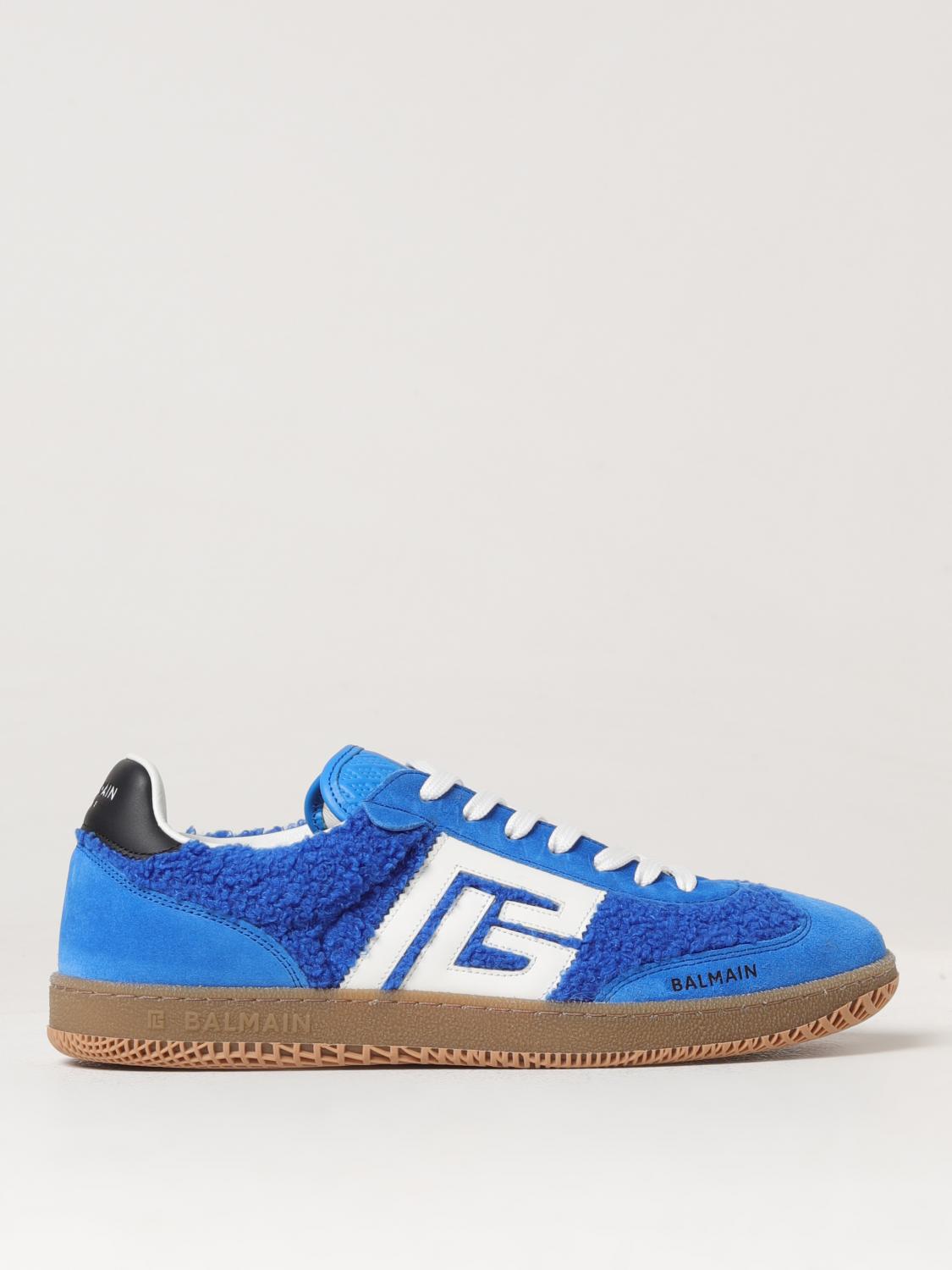 BALMAIN SNEAKERS: Sneakers men Balmain, Sky Blue - Img 1