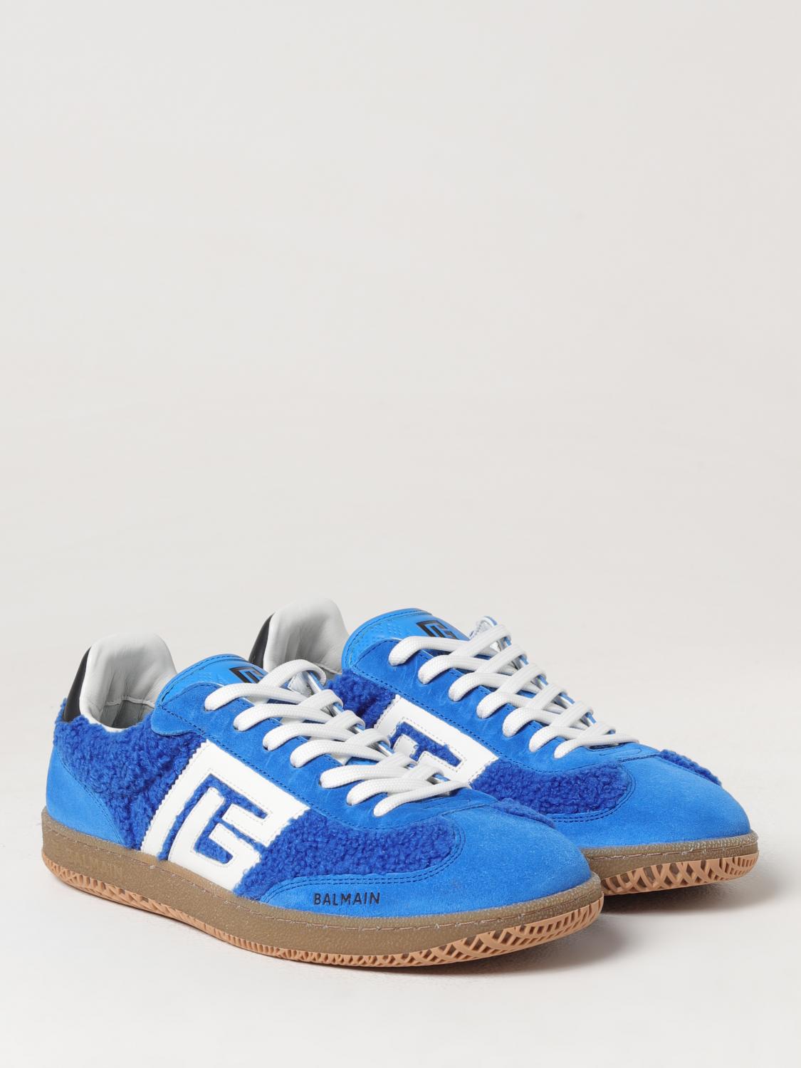 BALMAIN SNEAKERS: Sneakers men Balmain, Sky Blue - Img 2