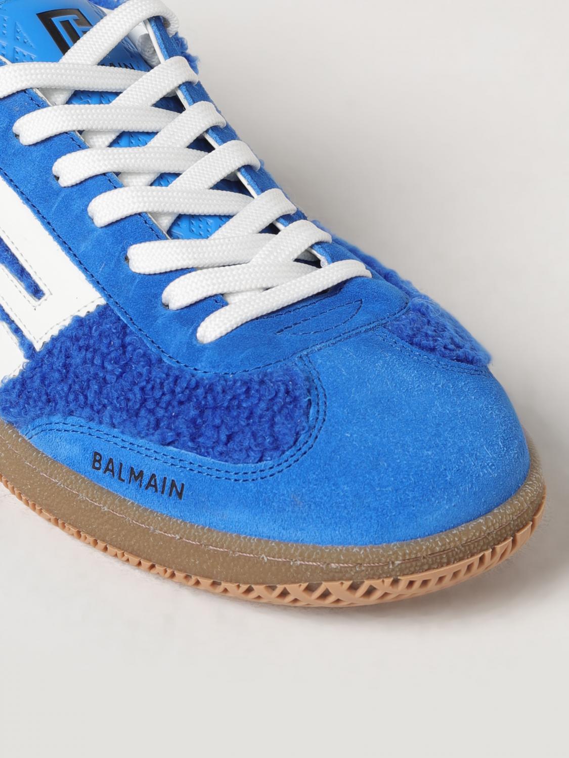 BALMAIN SNEAKERS: Sneakers men Balmain, Sky Blue - Img 4