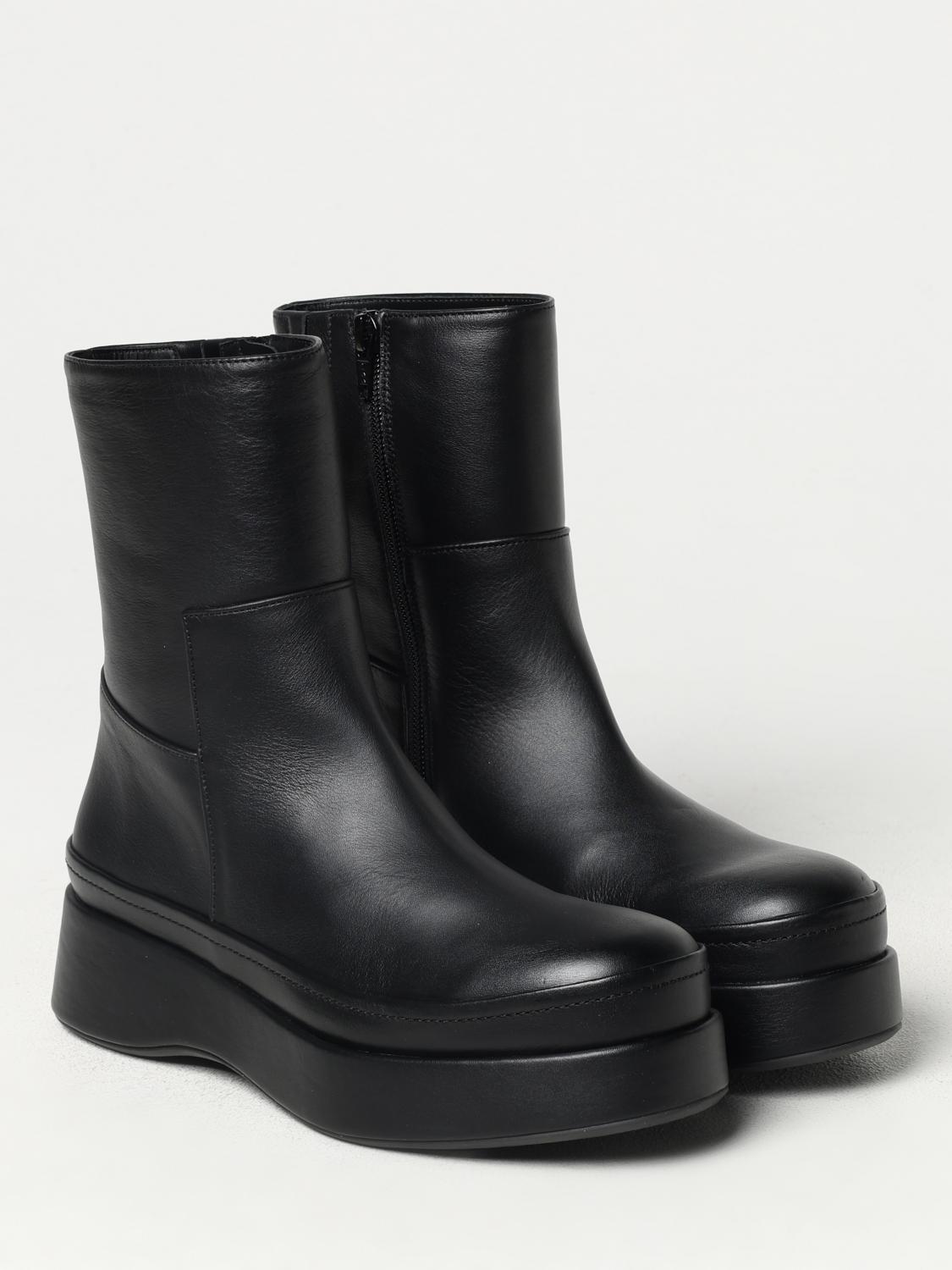 PALOMA BARCELÒ FLAT ANKLE BOOTS: Flat ankle boots woman Paloma BarcelÒ, Black - Img 2