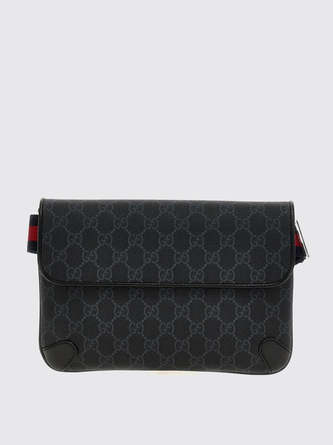 GUCCI BELT BAG: Belt bag men Gucci, Black - Img 1