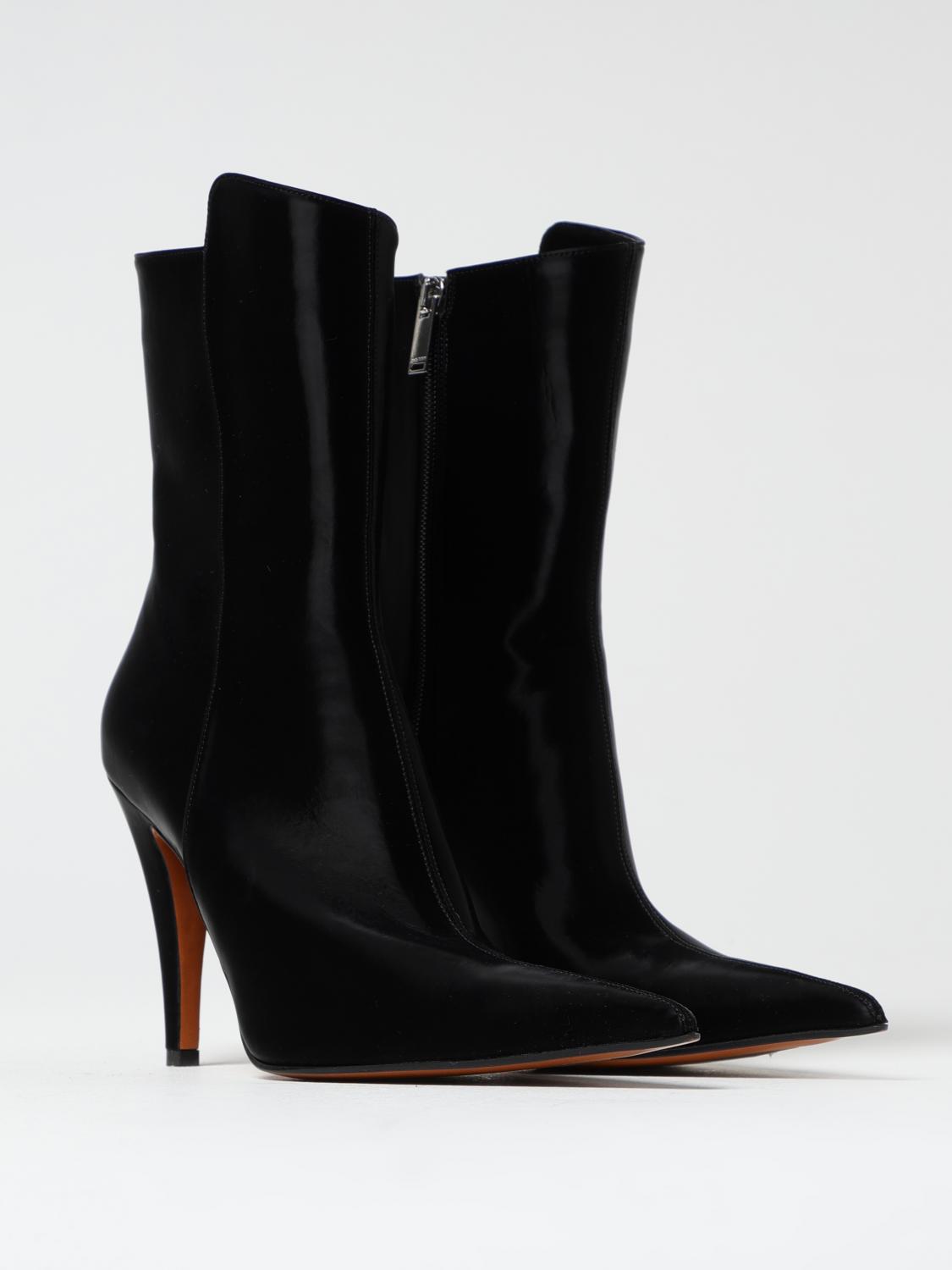 ALEXANDER MCQUEEN FLAT ANKLE BOOTS: Boots woman Alexander McQueen, Black - Img 2