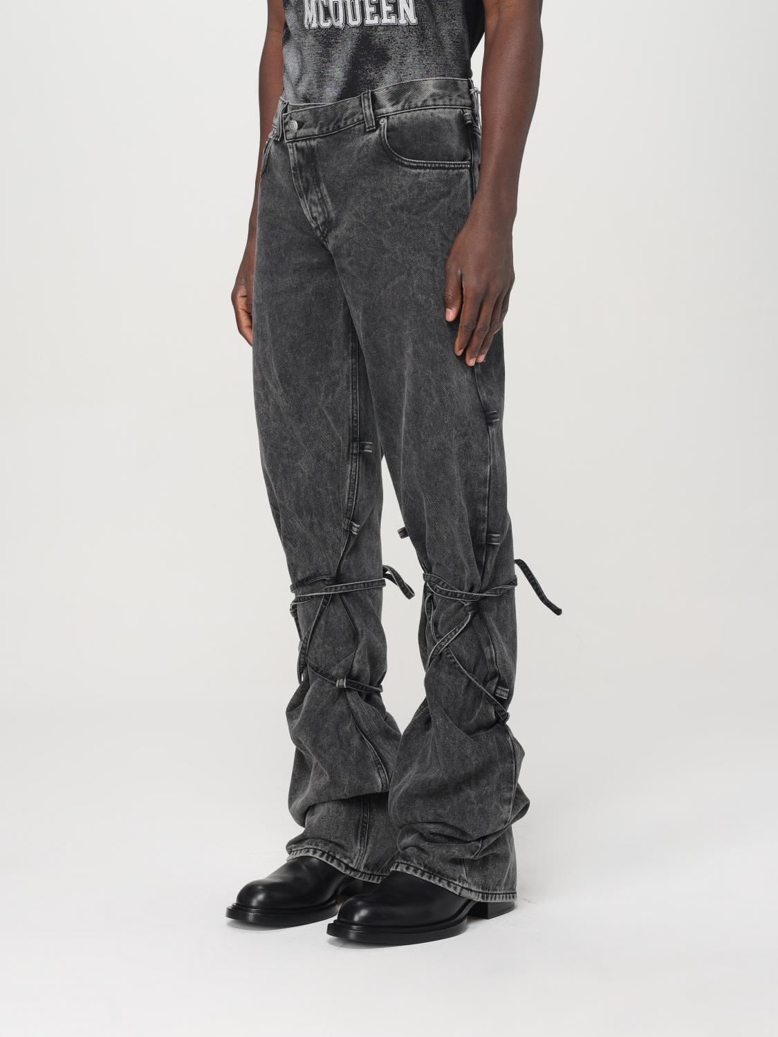 ALEXANDER MCQUEEN JEANS: Jeans men Alexander McQueen, Black - Img 4