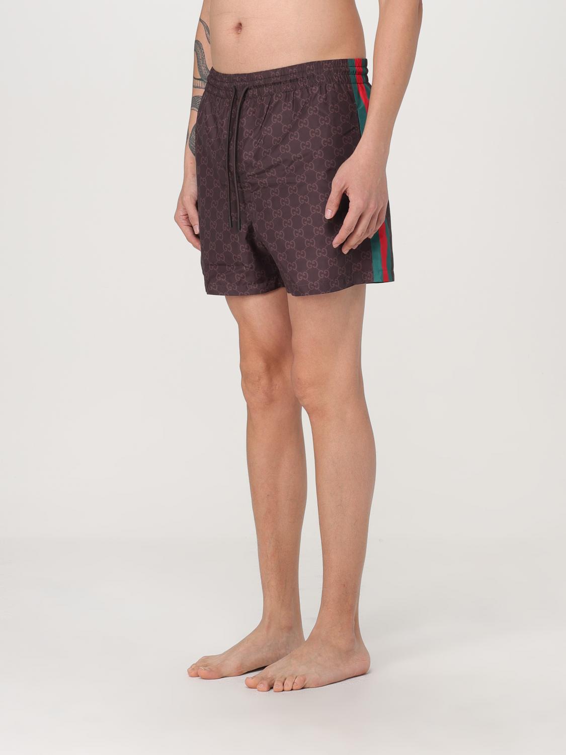 GUCCI SWIMSUIT: Swimsuit men Gucci, Brown - Img 3