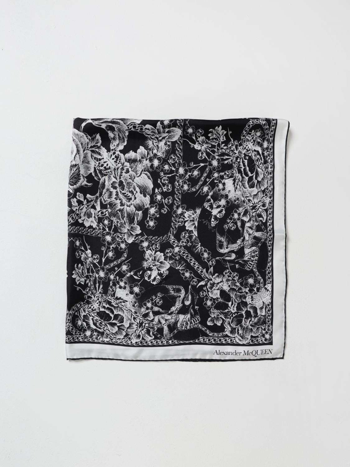 ALEXANDER MCQUEEN NECK SCARF: Neck scarf woman Alexander McQueen, Black - Img 1