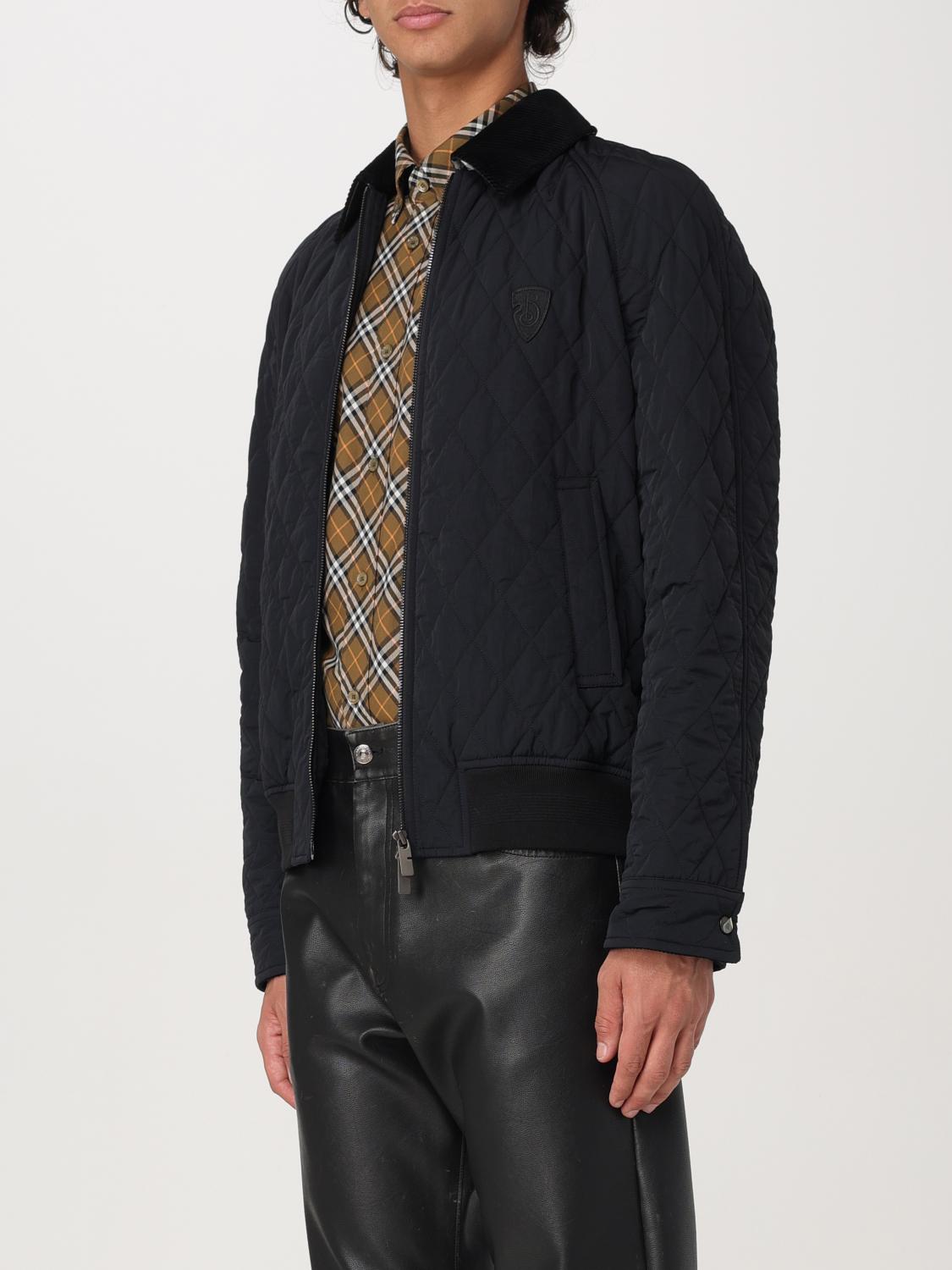 BURBERRY MENSブラック ジャンパー M Burberry EKD-embroidered high-neck Jacket | Black | FARFETCH
