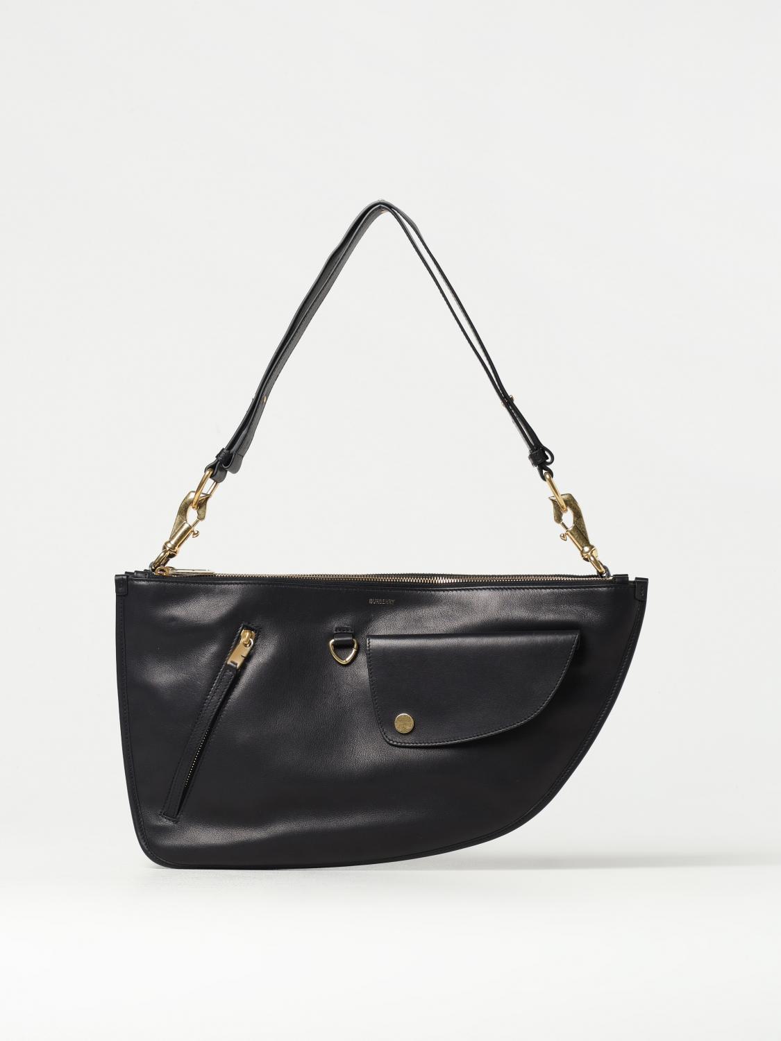 BURBERRY SHOULDER BAG: Shoulder bag woman Burberry, Black - Img 1