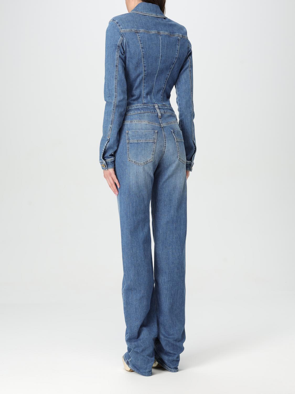 ELISABETTA FRANCHI JUMPSUIT: Jumpsuit damen Elisabetta Franchi, Denim - Img 2