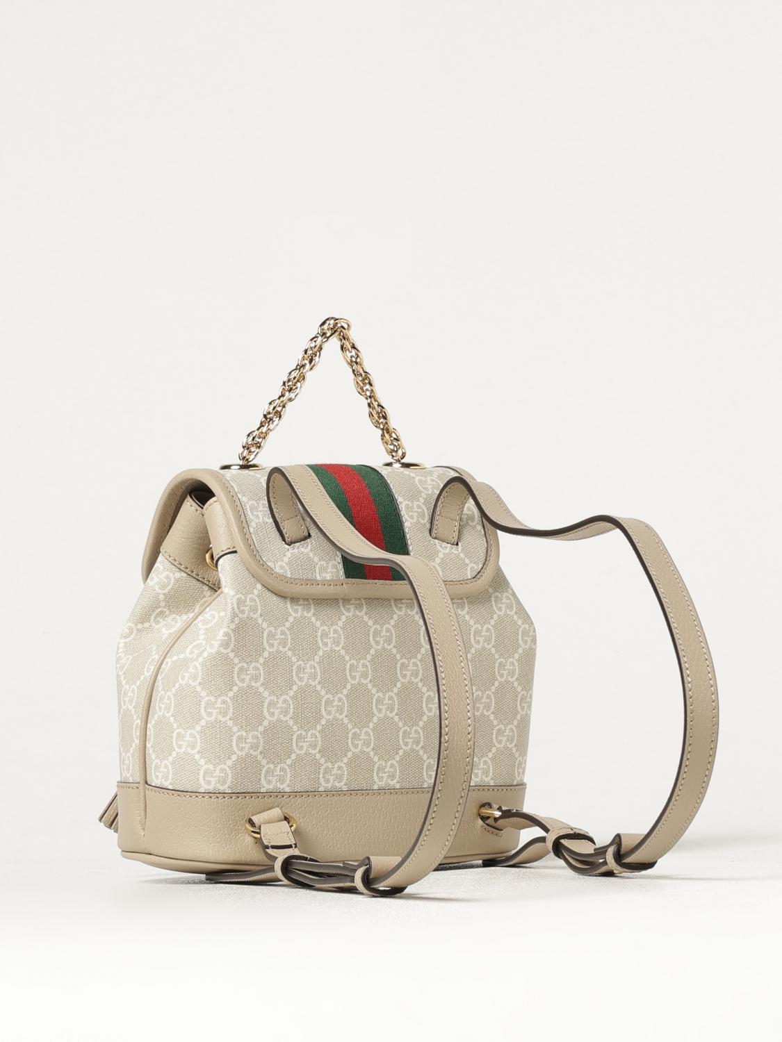 GUCCI BACKPACK: Backpack woman Gucci, Brown - Img 3