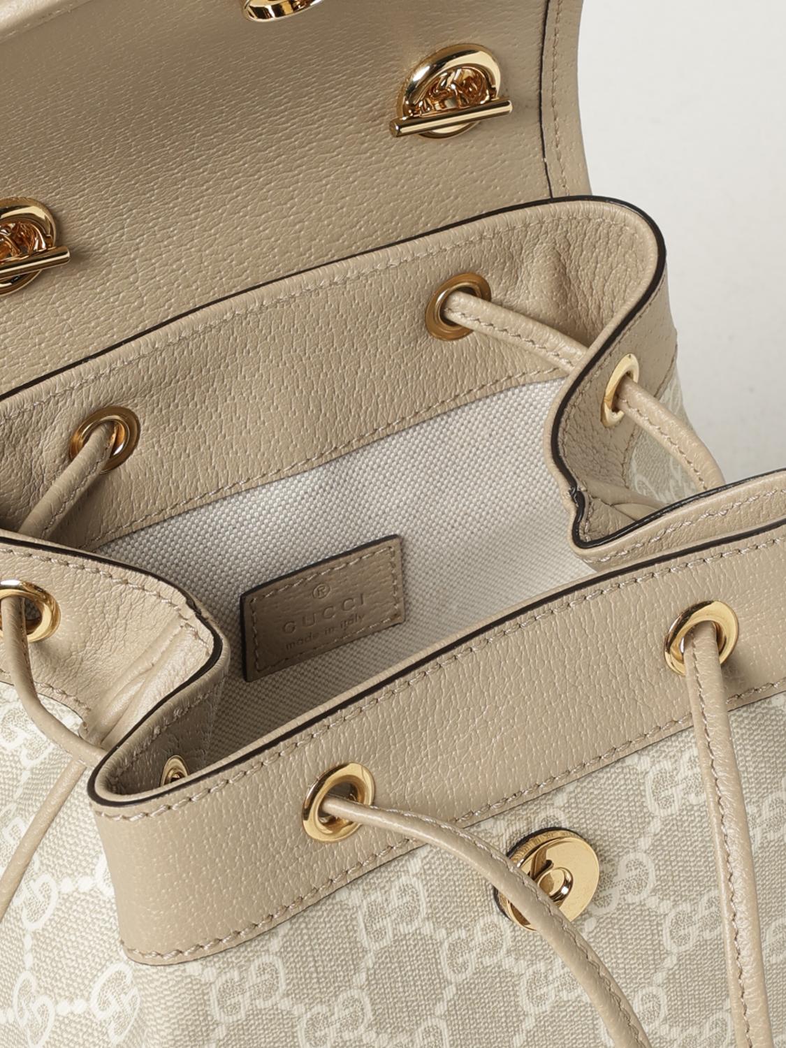 GUCCI BACKPACK: Backpack woman Gucci, Brown - Img 5