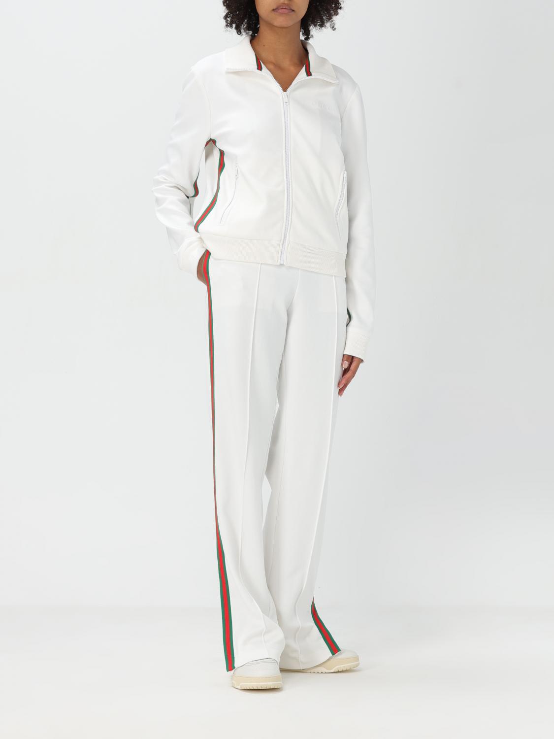 GUCCI FELPA: Felpa Gucci in misto cotone stretch , Bianco - Img 2