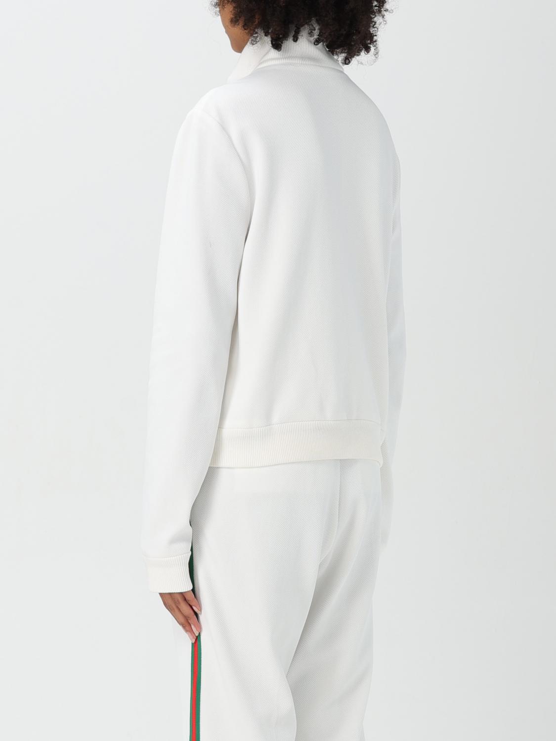 GUCCI FELPA: Felpa Gucci in misto cotone stretch , Bianco - Img 3