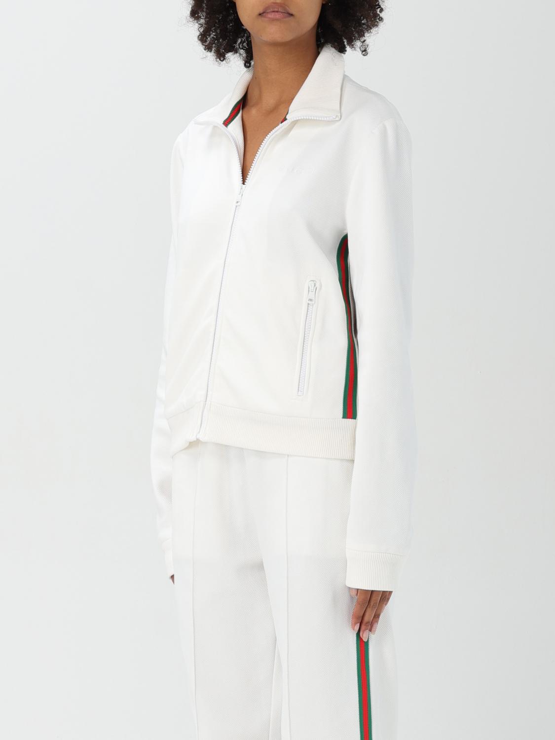 GUCCI FELPA: Felpa Gucci in misto cotone stretch , Bianco - Img 4