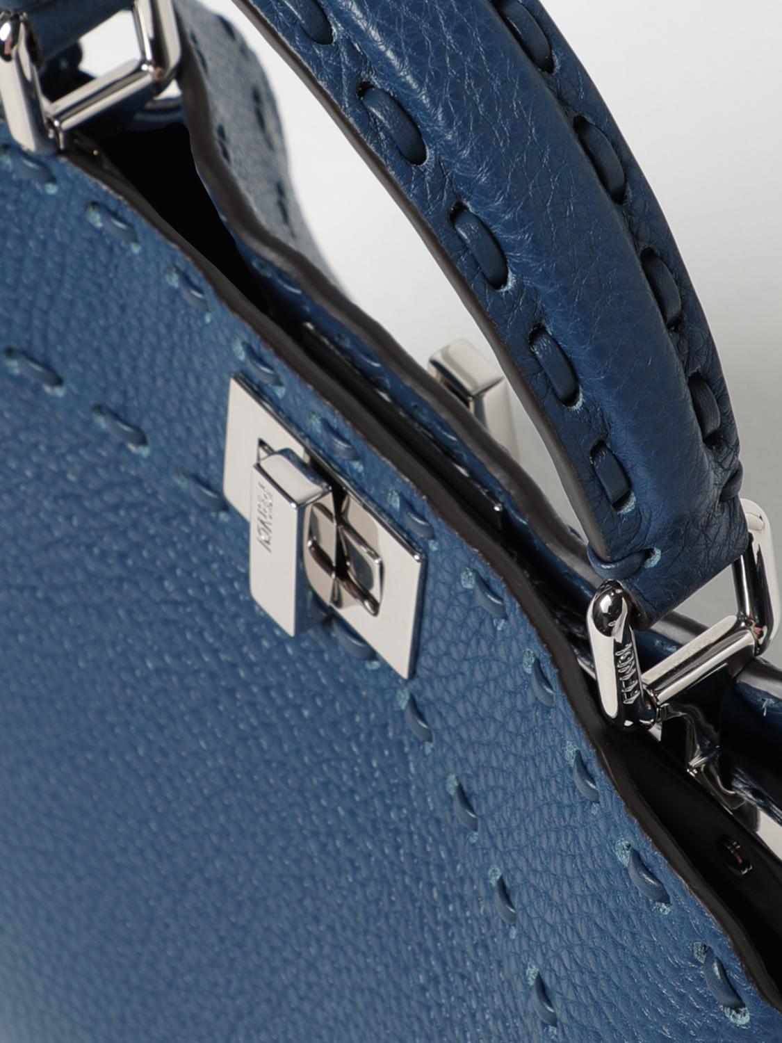 FENDI MINI BAG: Mini bag woman Fendi, Blue 1 - Img 4