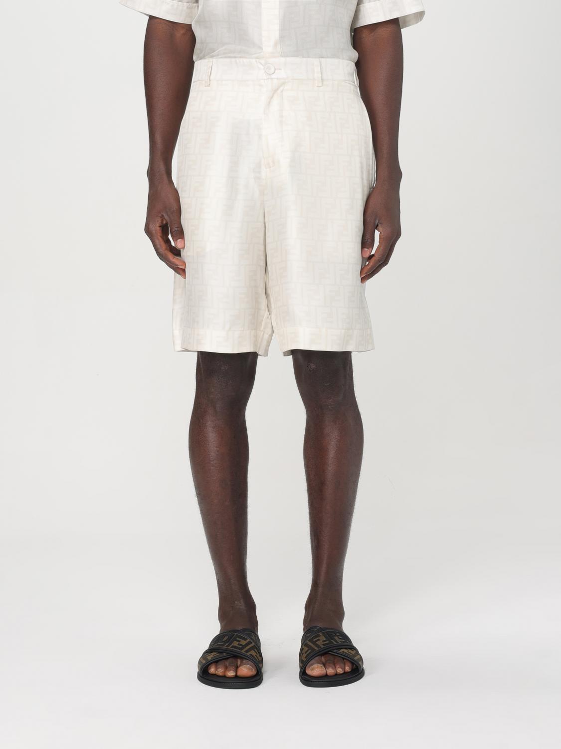 FENDI SHORT: Short men Fendi, White - Img 1