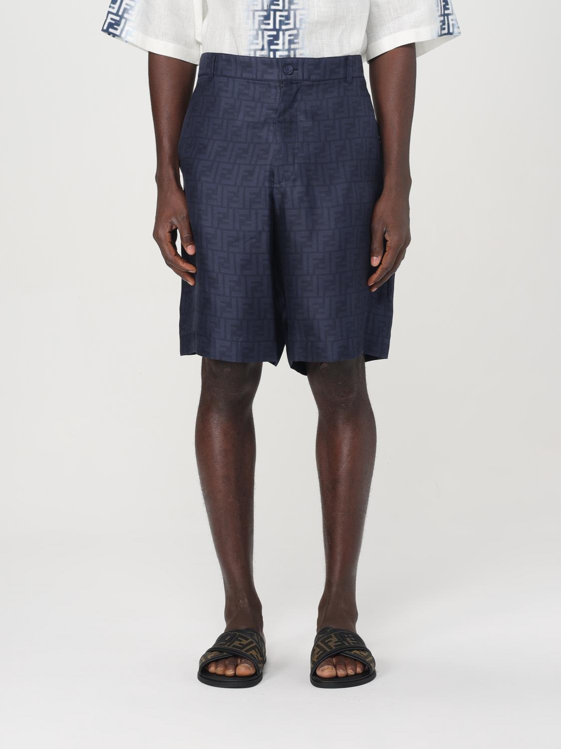 FENDI SHORT: Short men Fendi, Blue - Img 1