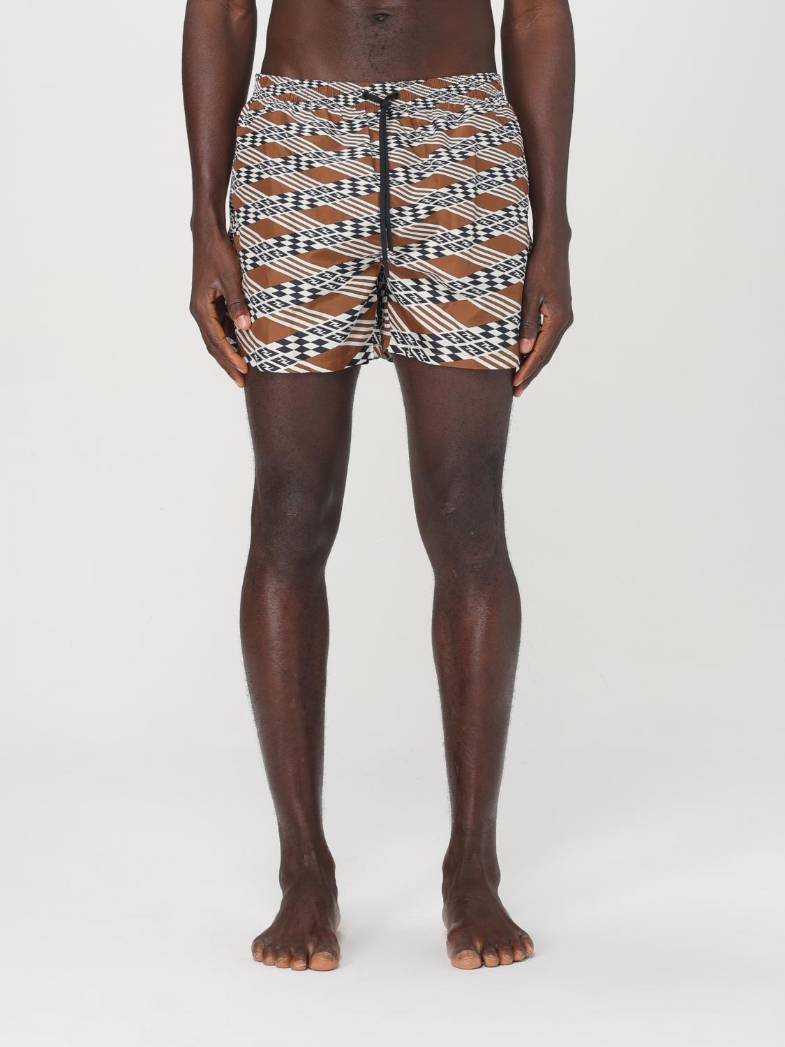 FENDI SWIMSUIT: Swimsuit men Fendi, Brown - Img 1