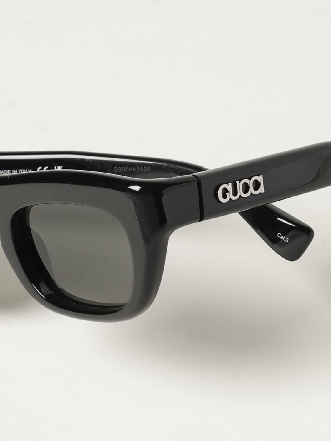 GUCCI SUNGLASSES: Sunglasses men Gucci, Black - Img 4