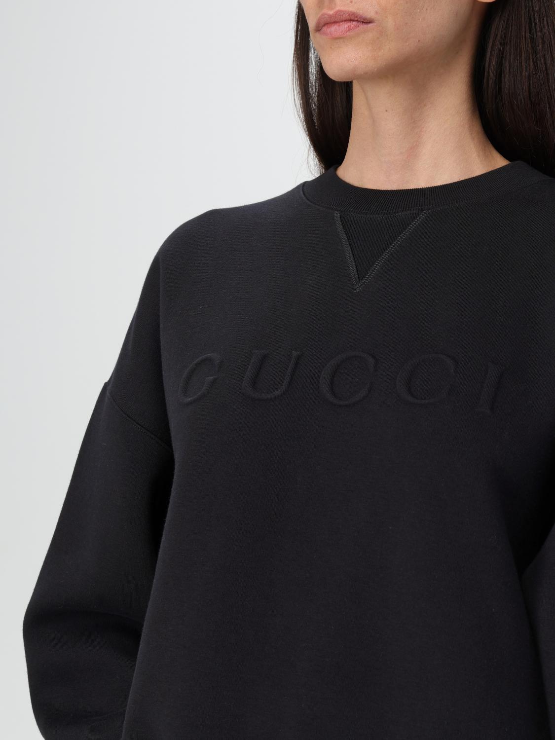 GUCCI FELPA: Felpa Gucci in misto cotone , Nero - Img 5