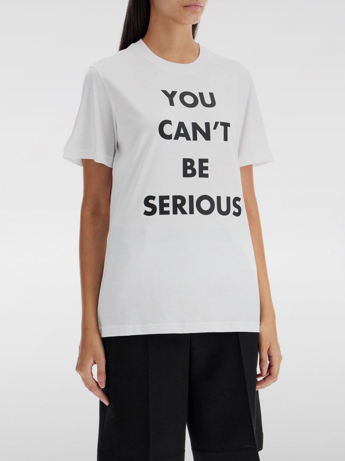 MOSCHINO COUTURE T-SHIRT: Sweat-shirt femme Moschino Couture, Blanc - Img 1