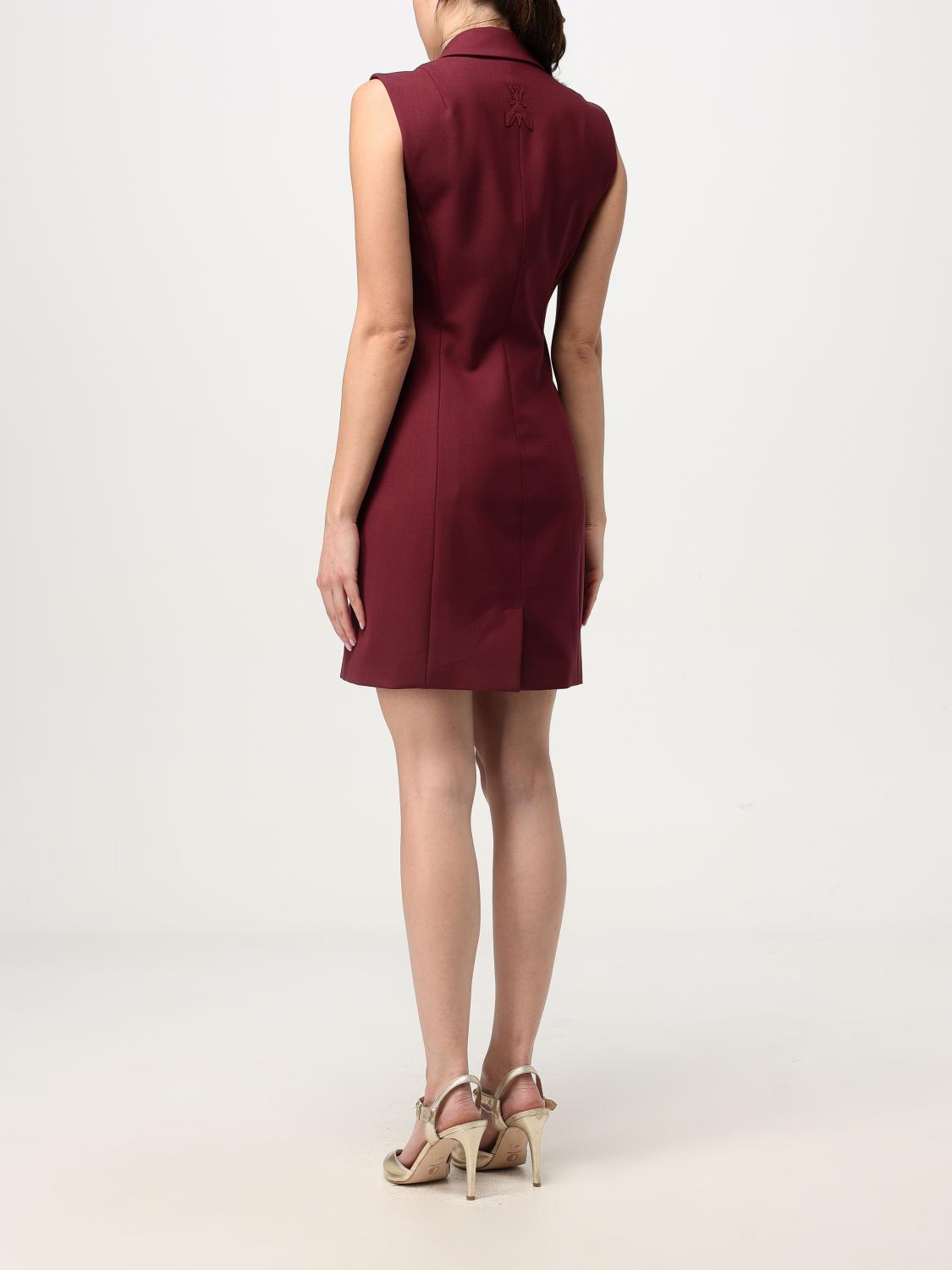 PATRIZIA PEPE DRESS: Dress woman Patrizia Pepe, Burgundy - Img 2