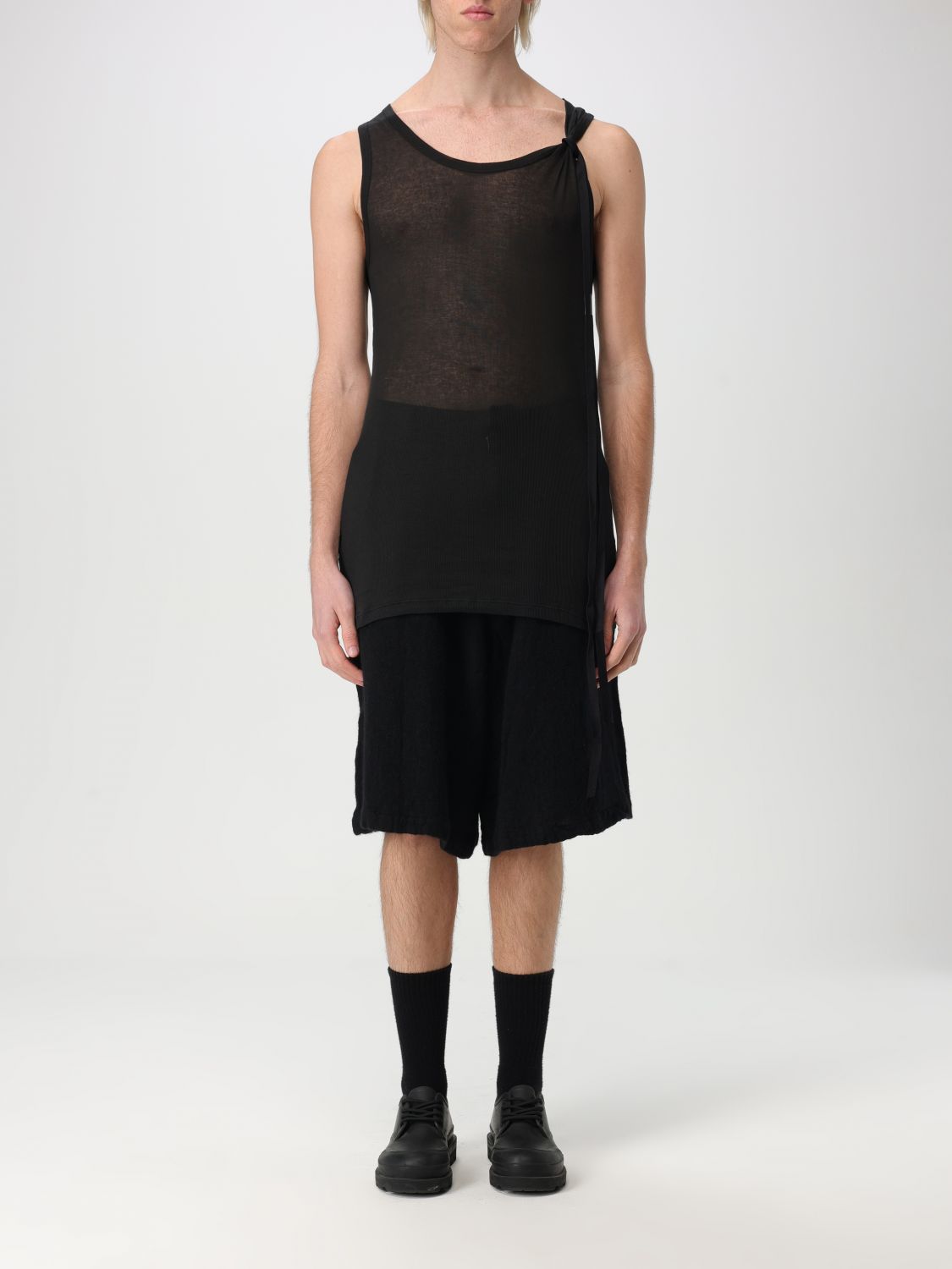 ANN DEMEULEMEESTER ФУТБОЛКА: Футболка Мужское Ann Demeulemeester, Черный - Img 1