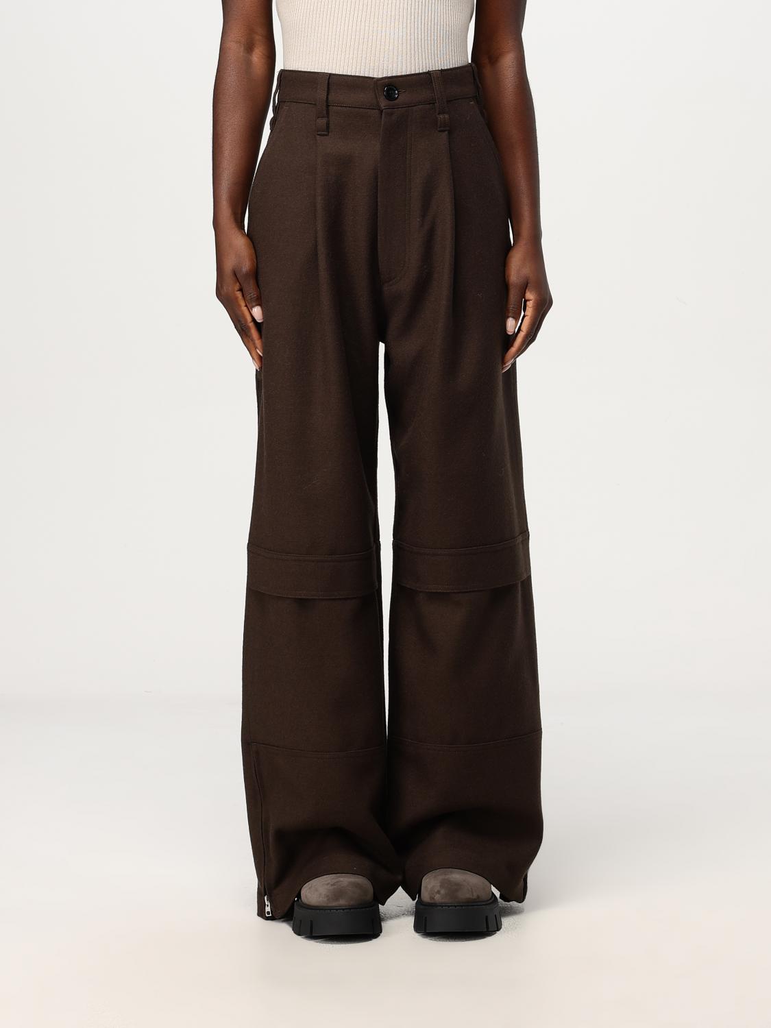 AMI PARIS PANTS: Pants woman Ami Paris, Brown - Img 1