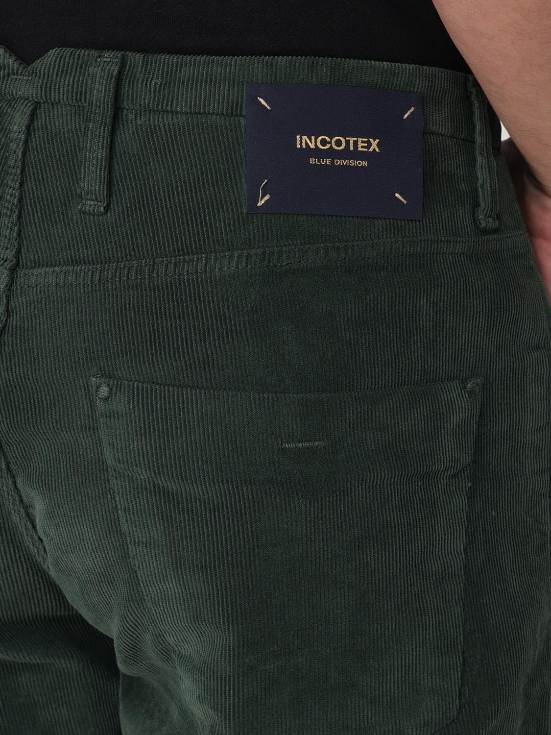 INCOTEX PANTS: Pants men Incotex, Green - Img 3