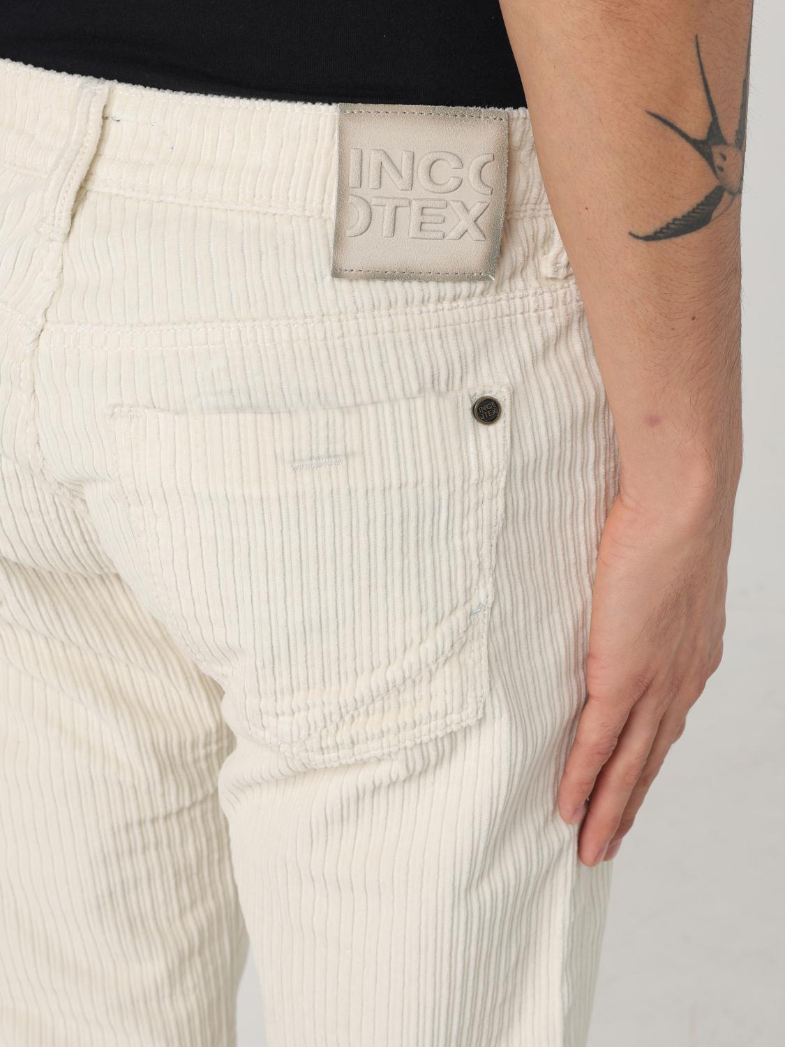 INCOTEX PANTALON: Pantalon homme Incotex, Blanc - Img 3