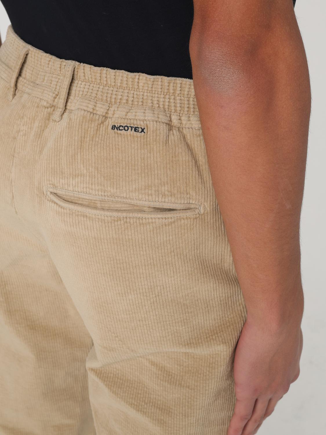 INCOTEX PANTS: Pants men Incotex, Mud - Img 3