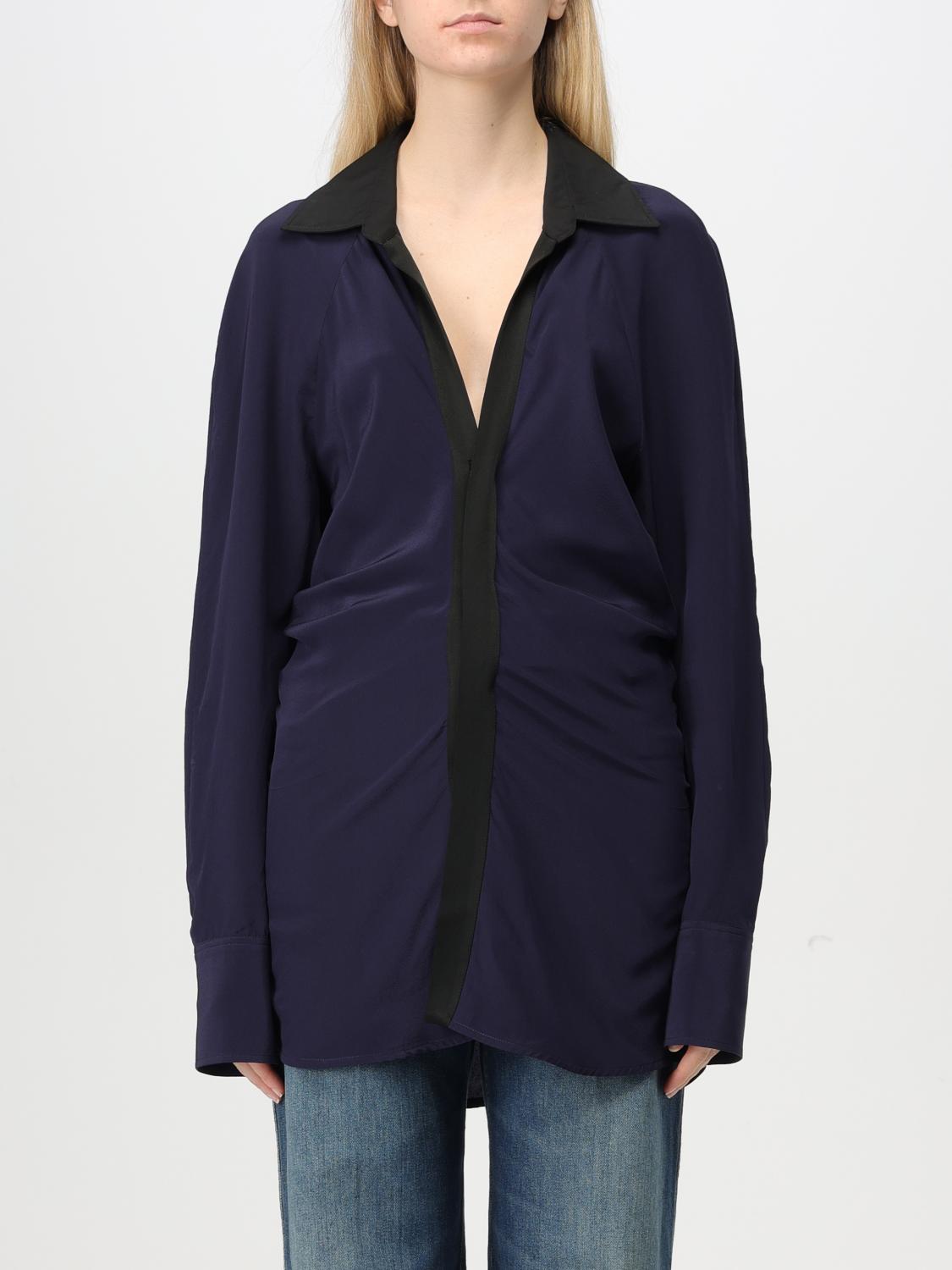 VICTORIA VICTORIA BECKHAM SHIRT: Top woman Victoria Victoria Beckham, Blue - Img 1