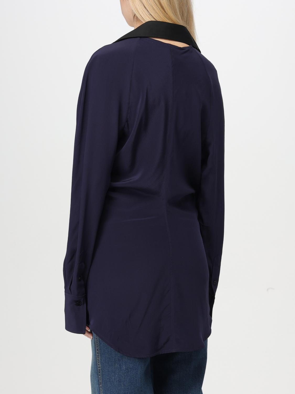 VICTORIA VICTORIA BECKHAM SHIRT: Top woman Victoria Victoria Beckham, Blue - Img 3