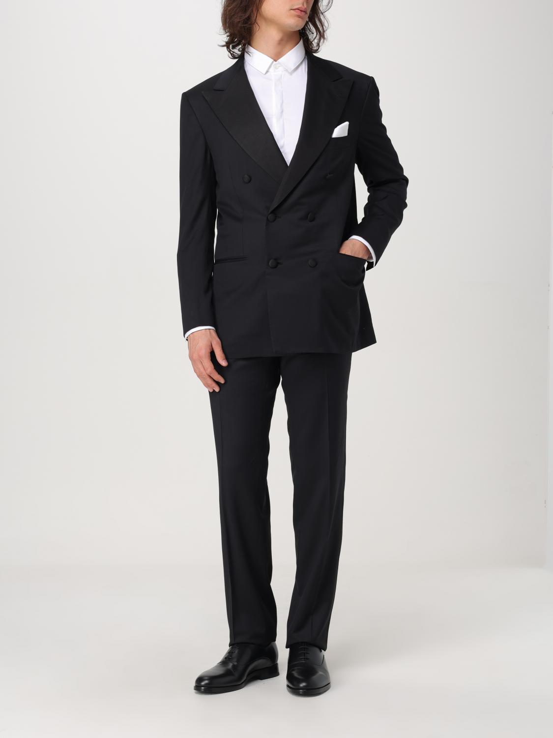 KITON SUIT: Suit men Kiton, Black - Img 2