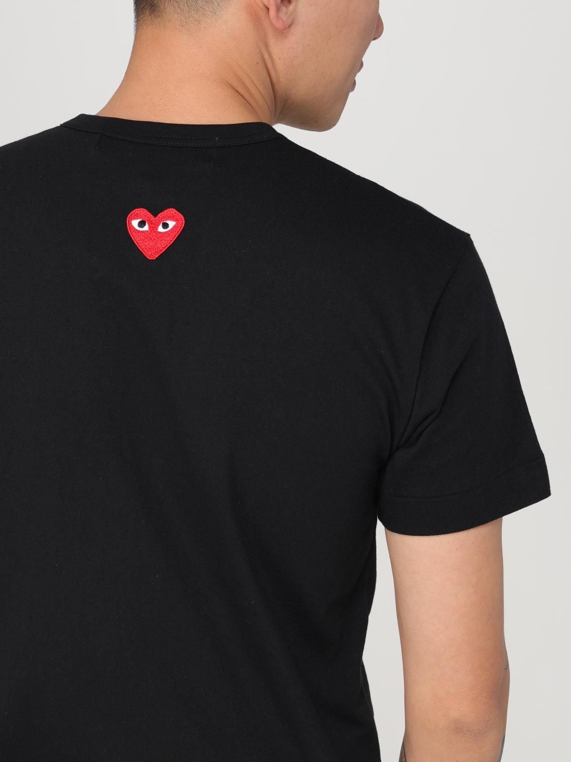 COMME DES GARCONS PLAY T-SHIRT: T-shirt Comme Des Garçons Play in cotone , Nero - Img 3