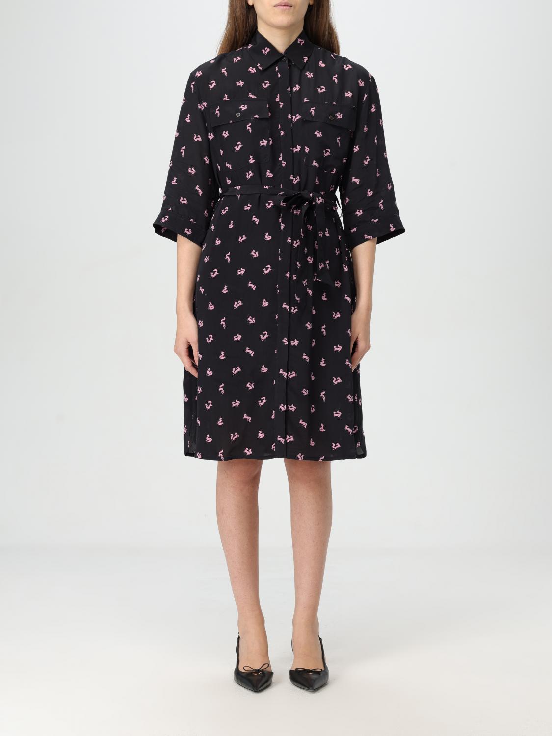 MAISON KITSUNÉ DRESS: Dress woman Maison KitsunÉ, Black - Img 1