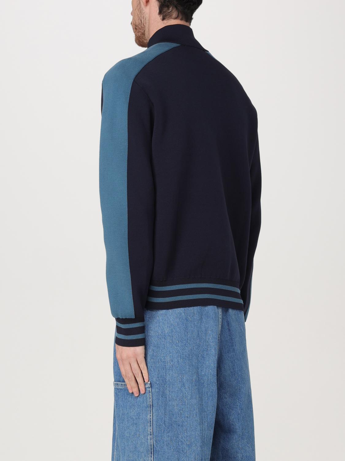 MAISON KITSUNÉ 스웨트셔츠: 카디건 남성 Maison KitsunÉ, 블루 - Img 2