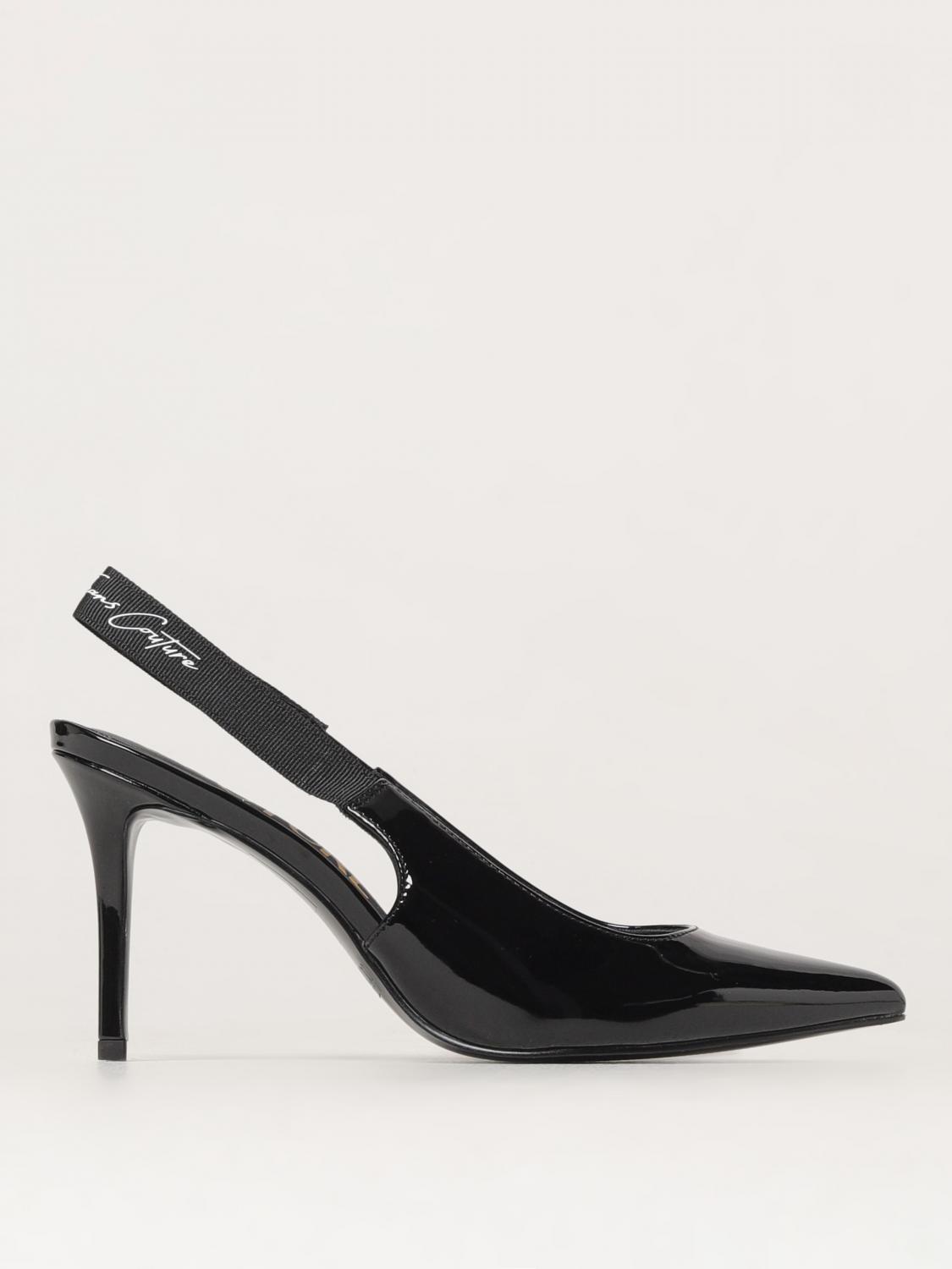 VERSACE JEANS COUTURE HIGH HEEL SHOES: Ballet flats woman Versace Jeans Couture, Black - Img 1