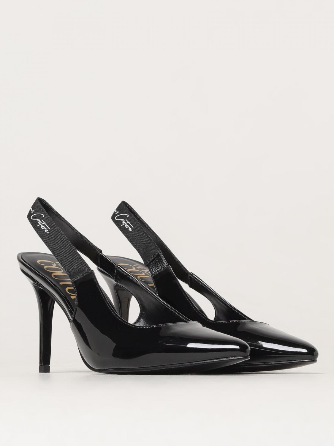 VERSACE JEANS COUTURE HIGH HEEL SHOES: Ballet flats woman Versace Jeans Couture, Black - Img 2