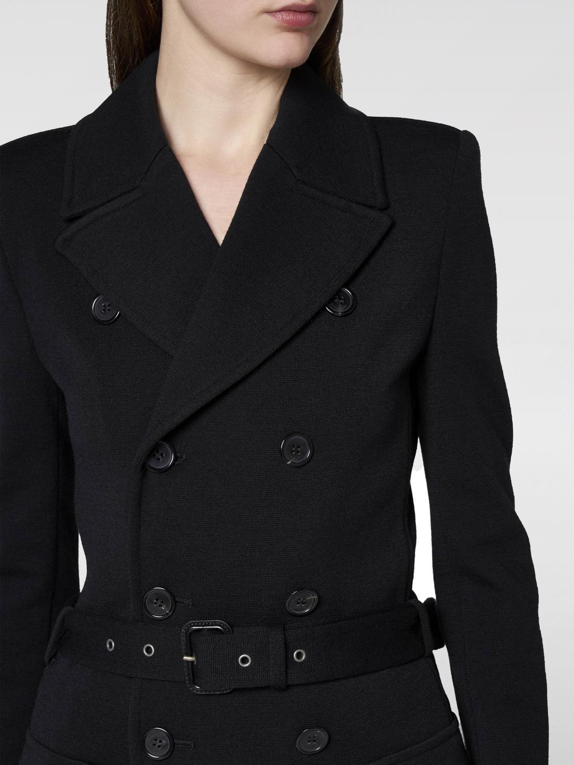 SAINT LAURENT COAT: Coat woman Saint Laurent, Black - Img 3