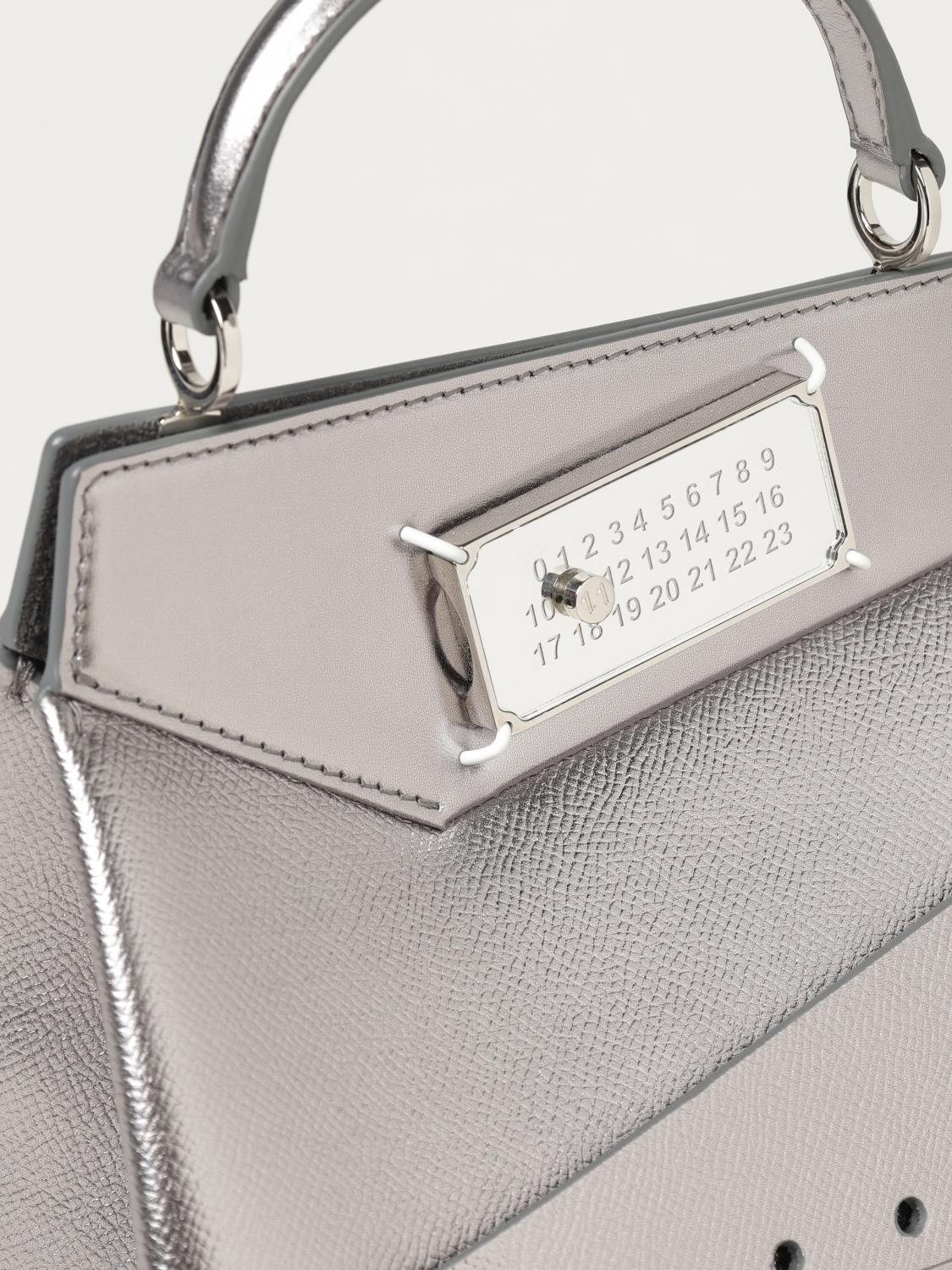 MAISON MARGIELA MINI BOLSO: Bolso de mano mujer Maison Margiela, Plata - Img 4