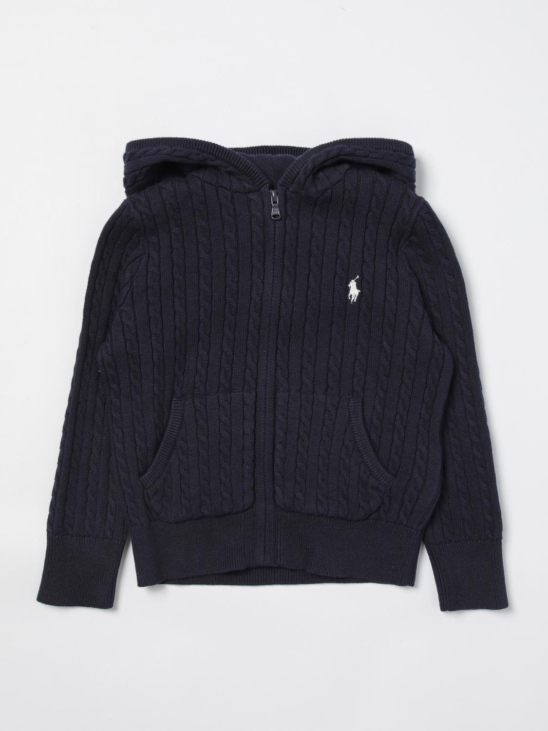 POLO RALPH LAUREN SWEATER: Sweater kids Polo Ralph Lauren, Navy - Img 1