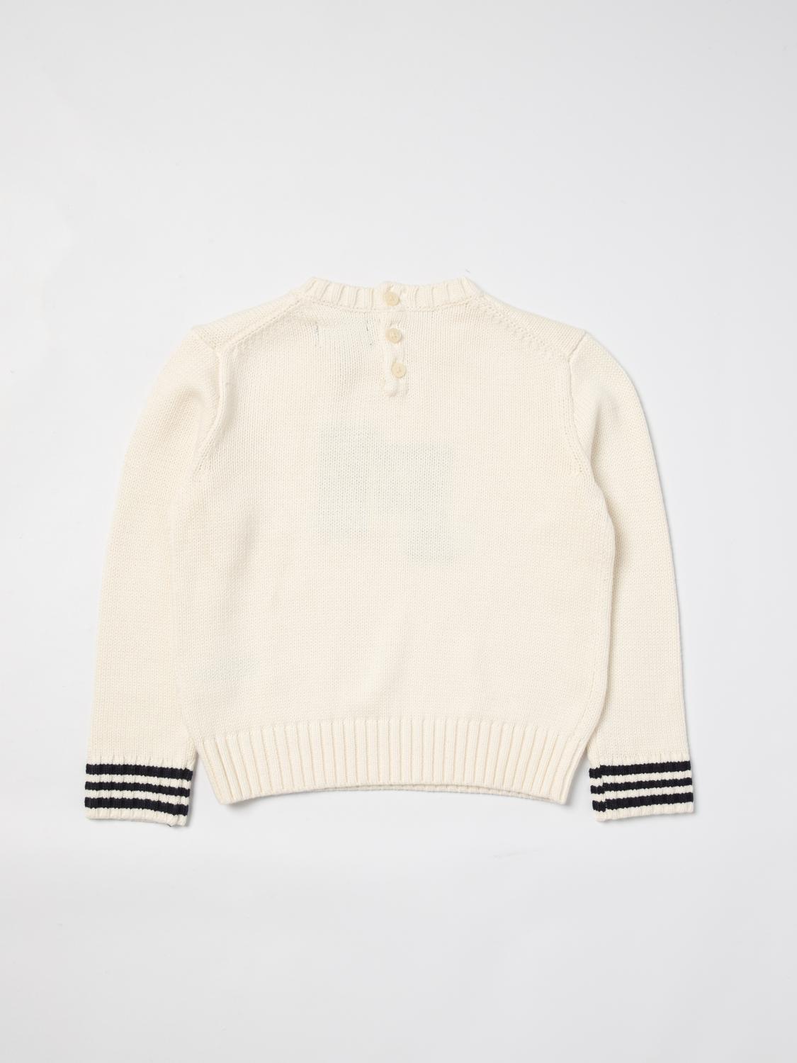 POLO RALPH LAUREN SWEATER: Sweater kids Polo Ralph Lauren, Cream - Img 2