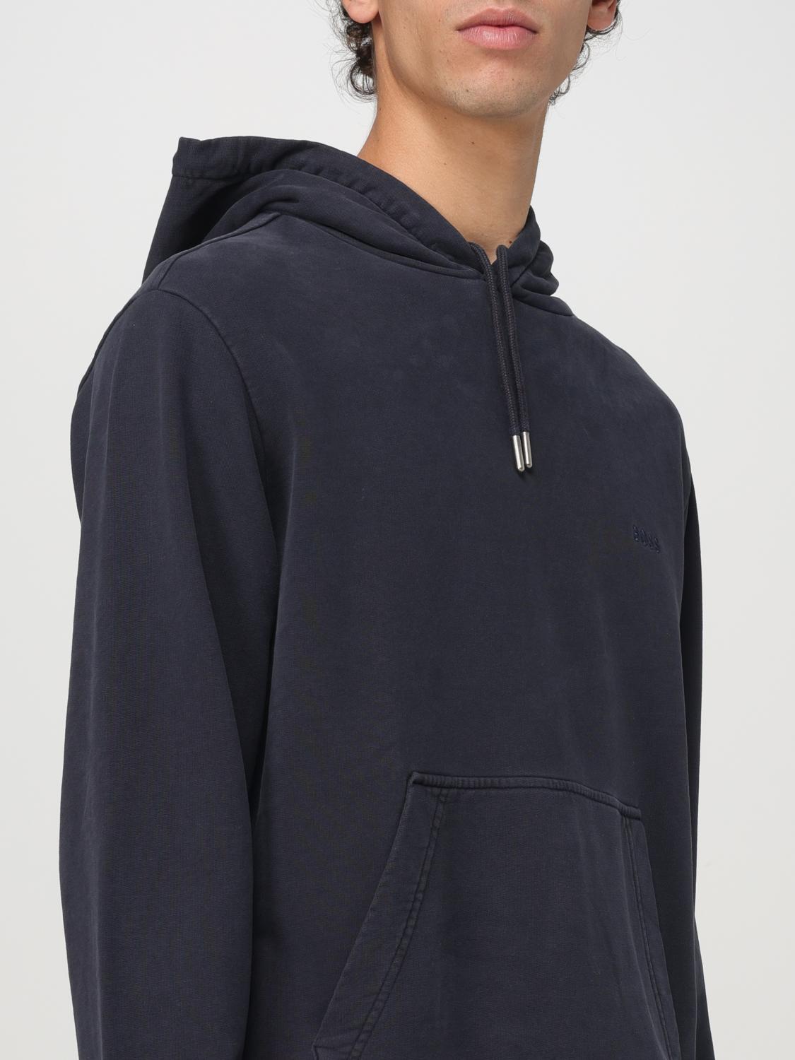 BOSS SWEATSHIRT: Boss men's hoodie, Blue - Img 3