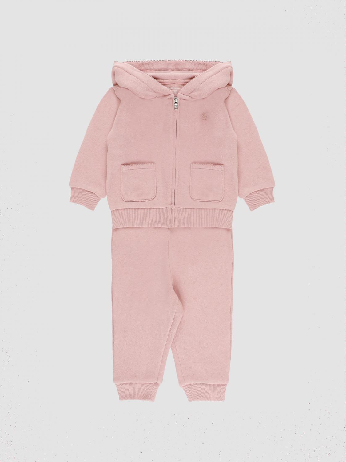 POLO RALPH LAUREN ROMPER: Romper kids Polo Ralph Lauren, Pink - Img 1