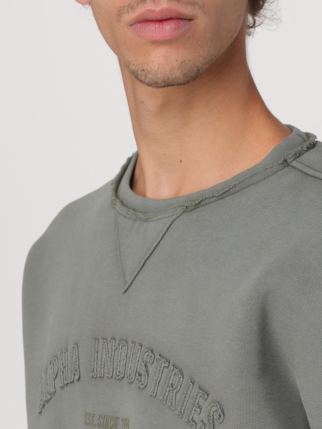 ALPHA INDUSTRIES SWEATSHIRT: Sweater men Alpha Industries, Olive - Img 4