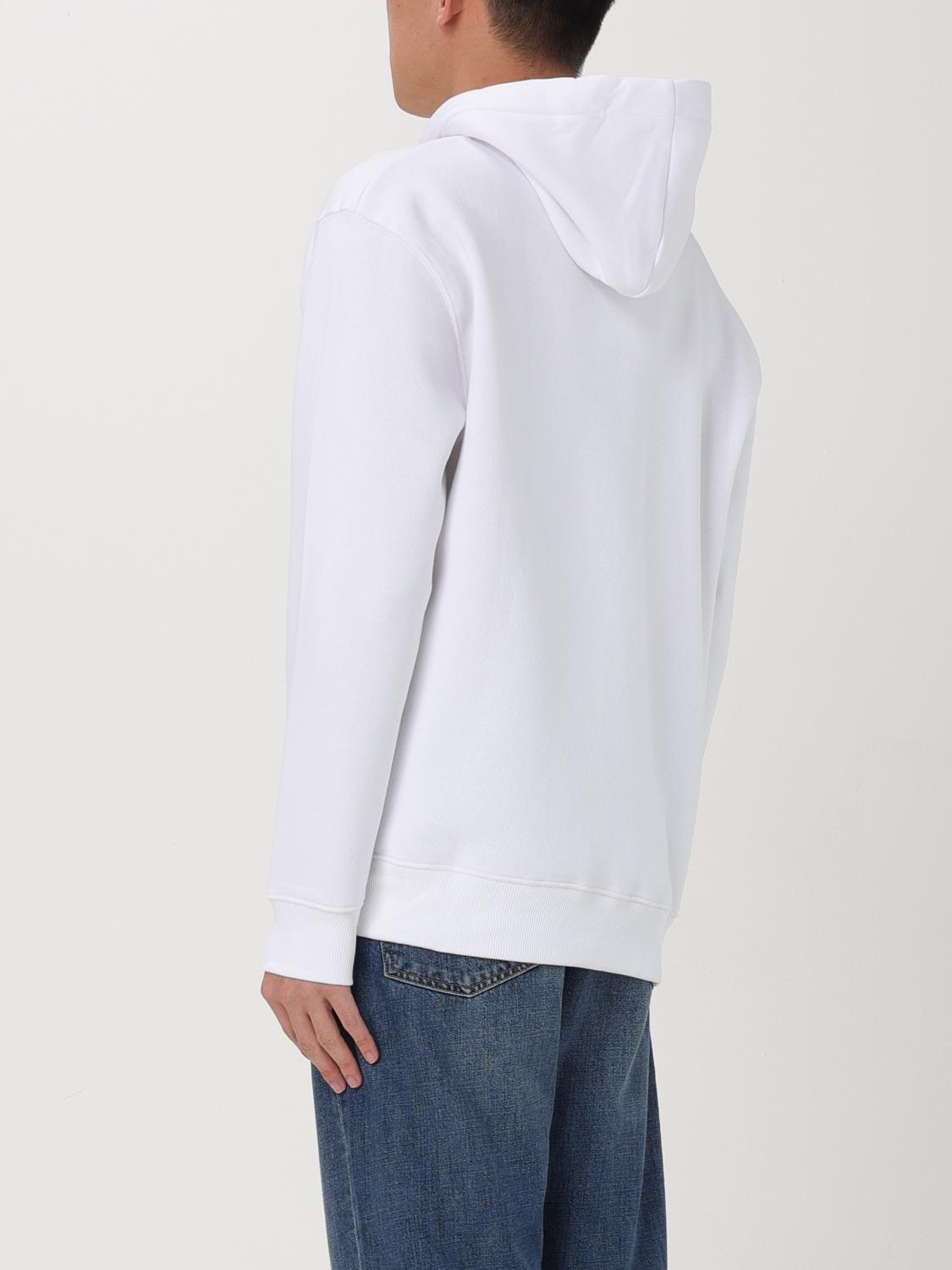 ALPHA INDUSTRIES SWEATSHIRT: Alpha Industries men's hoodie, White - Img 2