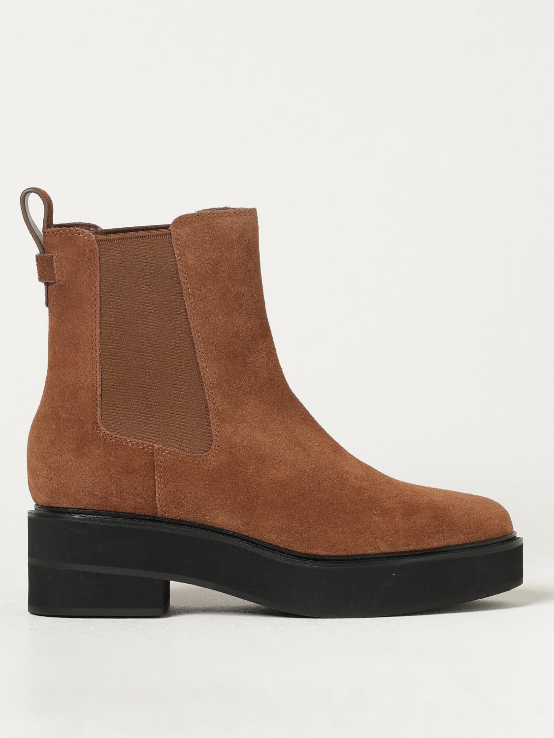 LAUREN RALPH LAUREN FLAT ANKLE BOOTS: Shoes woman Lauren Ralph Lauren, Brown - Img 1