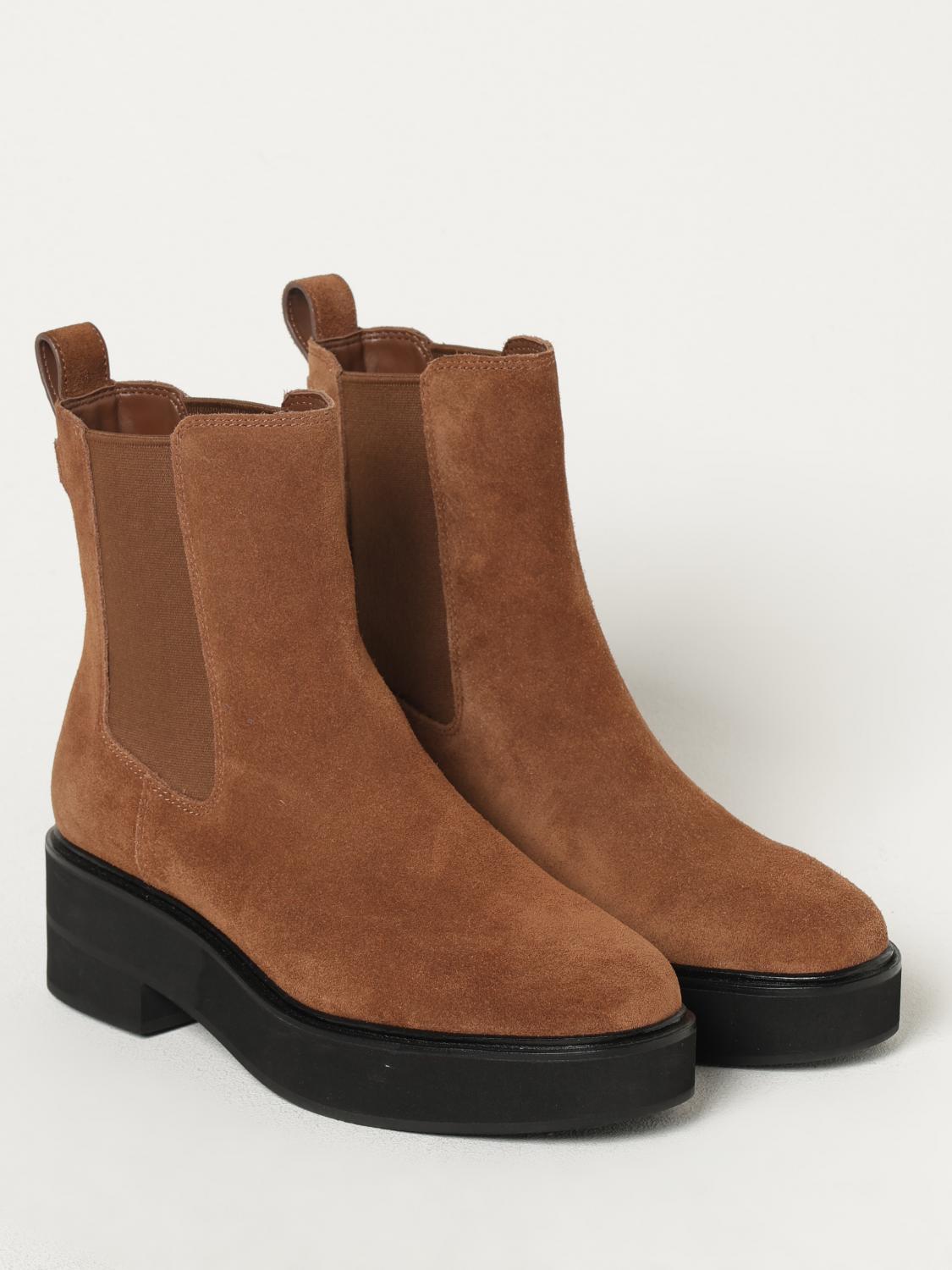 LAUREN RALPH LAUREN FLAT ANKLE BOOTS: Shoes woman Lauren Ralph Lauren, Brown - Img 2